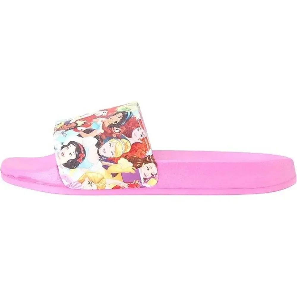Disney Girls' Princess Sandals Slip-On Beach/Pool Slides Little Kid L (2/3) New